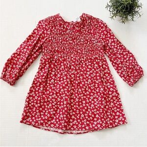 Zara Floral Shirtdress in Red and White